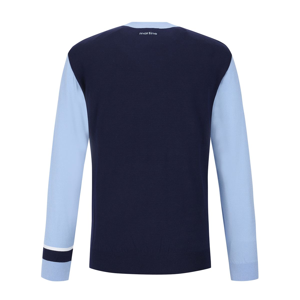 마틴골프(MARTINE GOLF) Line Point Round Knit Sweater_S/Blue (Men)