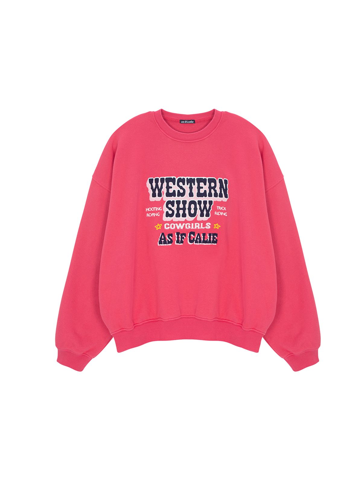 에즈이프 캘리(ASIF CALIE) WESTERN SHOW SWEATSHIRT PINK
