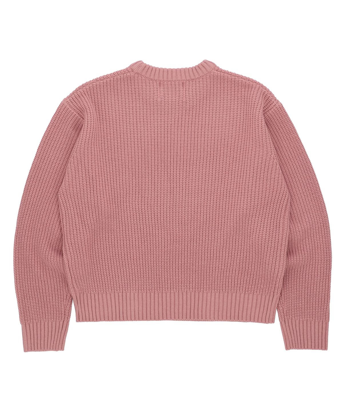 꼬모니노즈(COMONINOZ) BASIC CREW NECK KNIT [PINK]