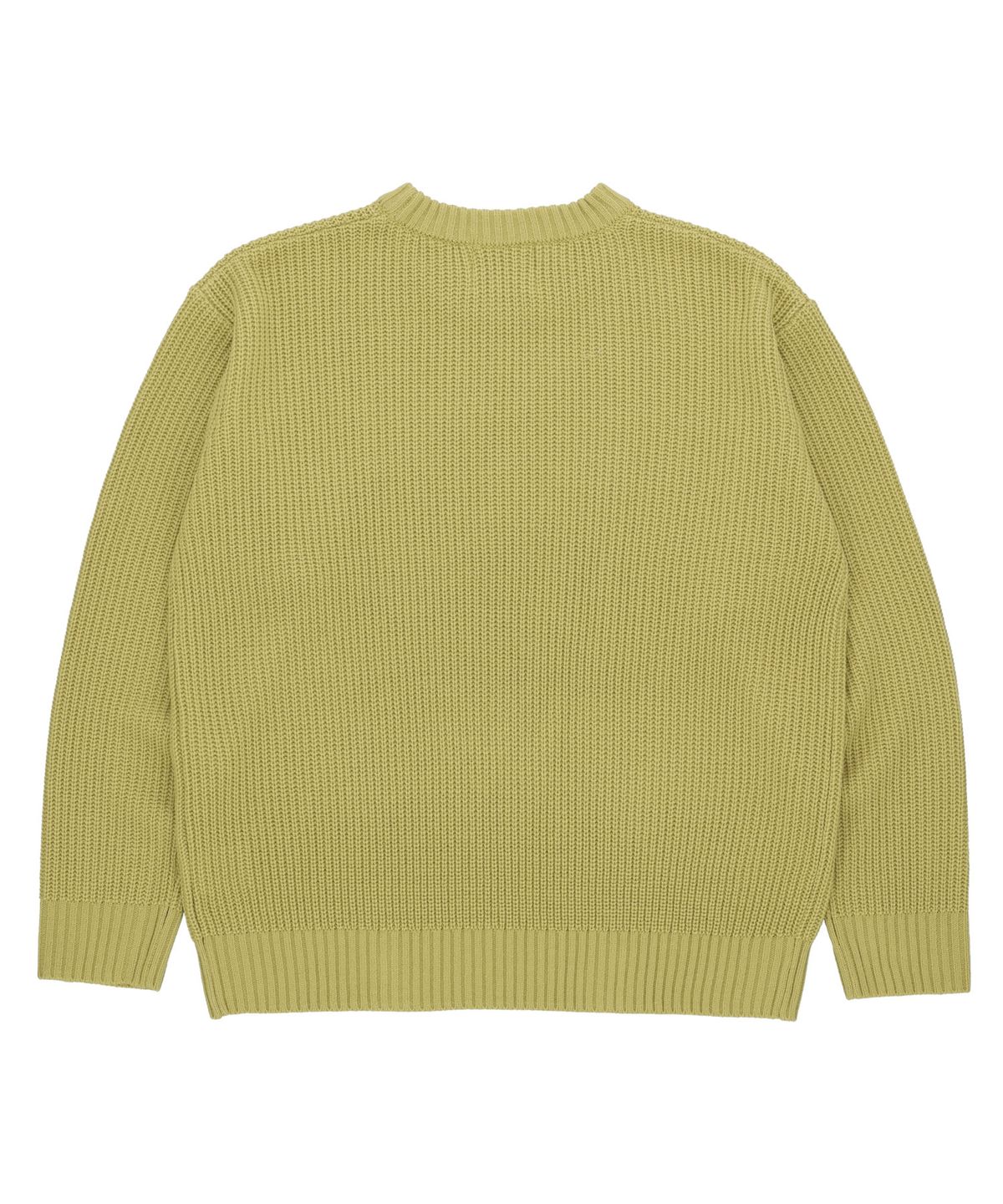 꼬모니노즈(COMONINOZ) BASIC CREW NECK KNIT [OLIVE GREEN]