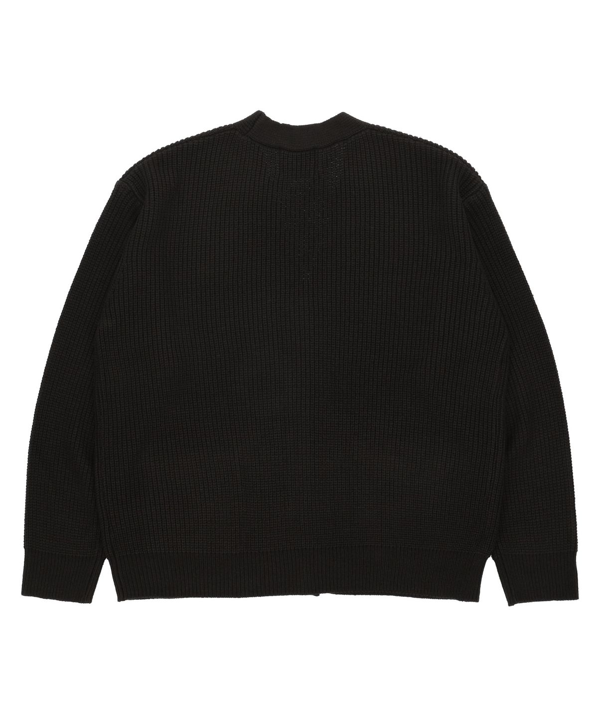 꼬모니노즈(COMONINOZ) LOGO BASIC CARDIGAN [BLACK]
