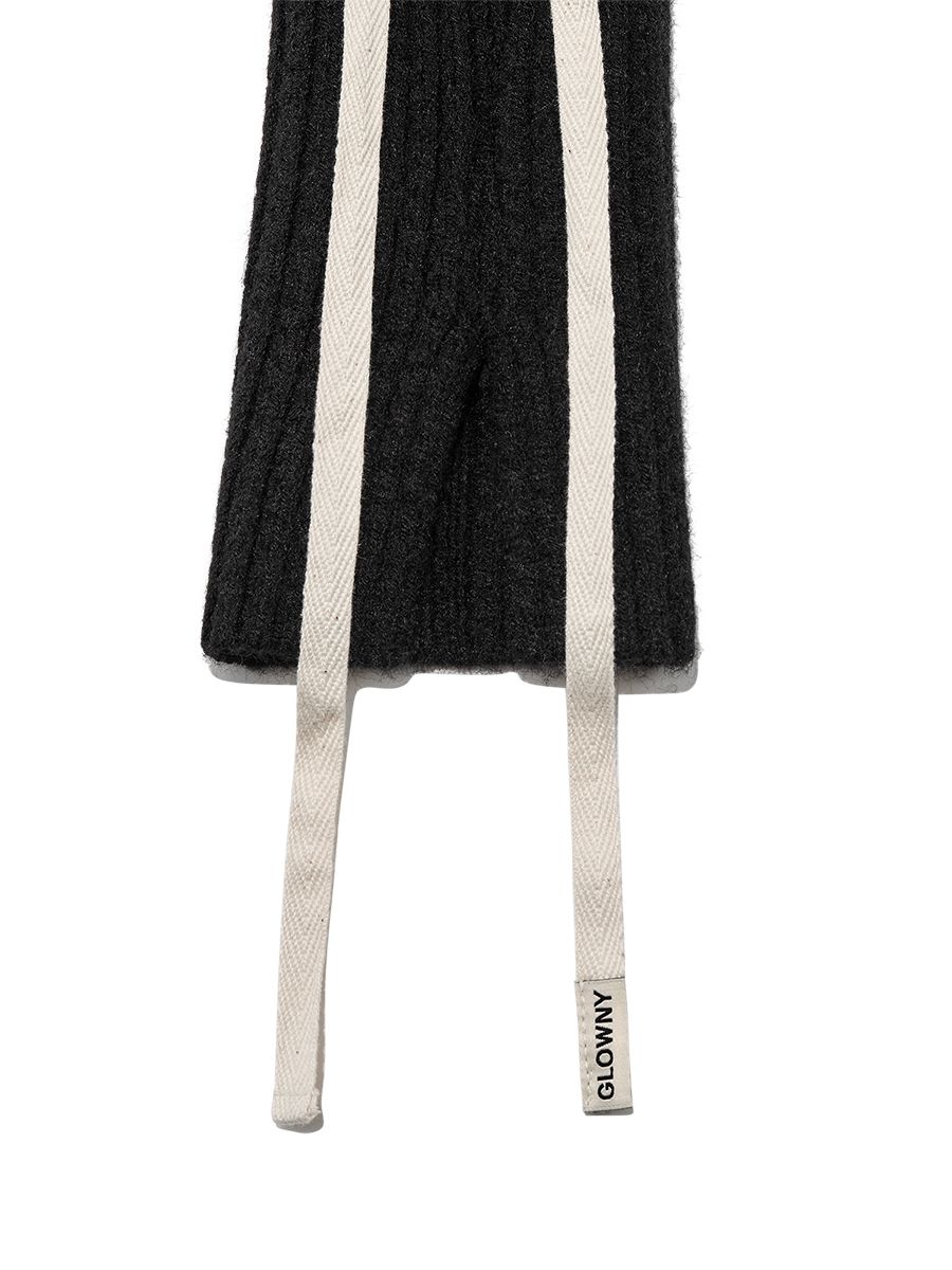 ★GLOWNY★ISA KNIT WARMER (BLACK)★正規品/韓国直送料込/人気 MUSINSA公式 | GLOWNY ISA KNIT WARMER (BLACK)