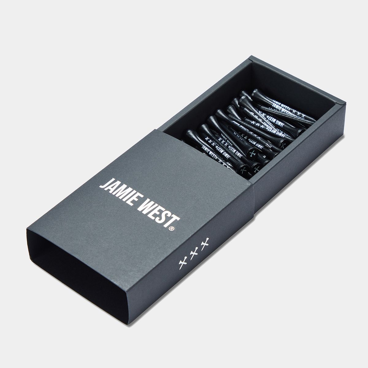 제이미웨스트(JAMIE WEST) 레터링 우드 티 69mm 40pcs