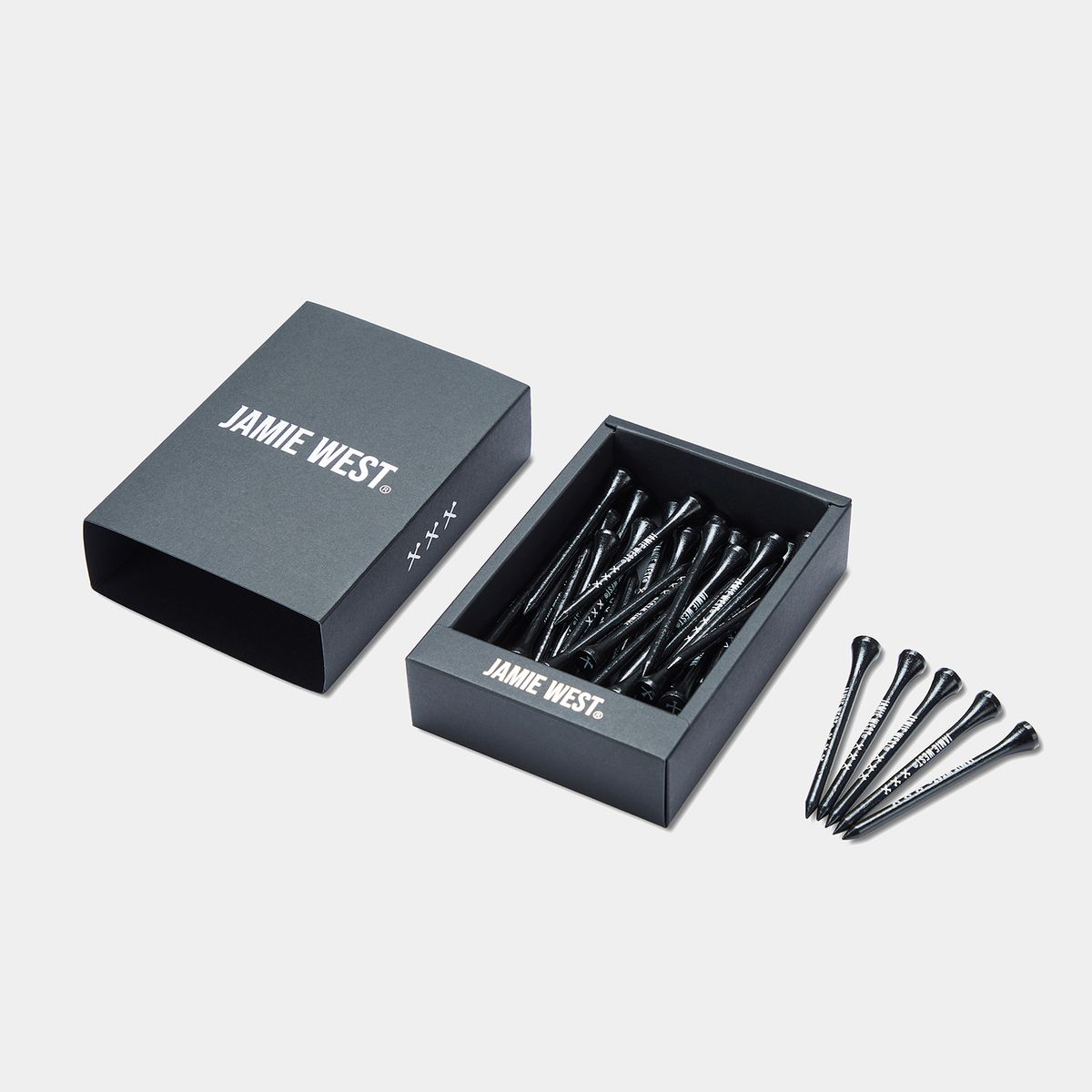 제이미웨스트(JAMIE WEST) 레터링 우드 티 69mm 40pcs