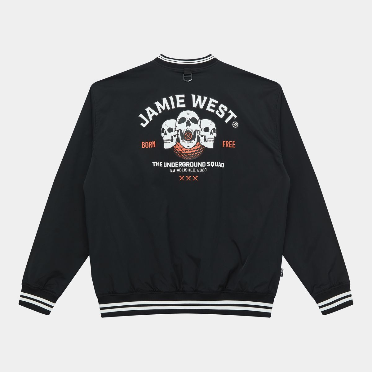 제이미웨스트(JAMIE WEST) 스쿼드 V넥 우븐 풀오버 (블랙)