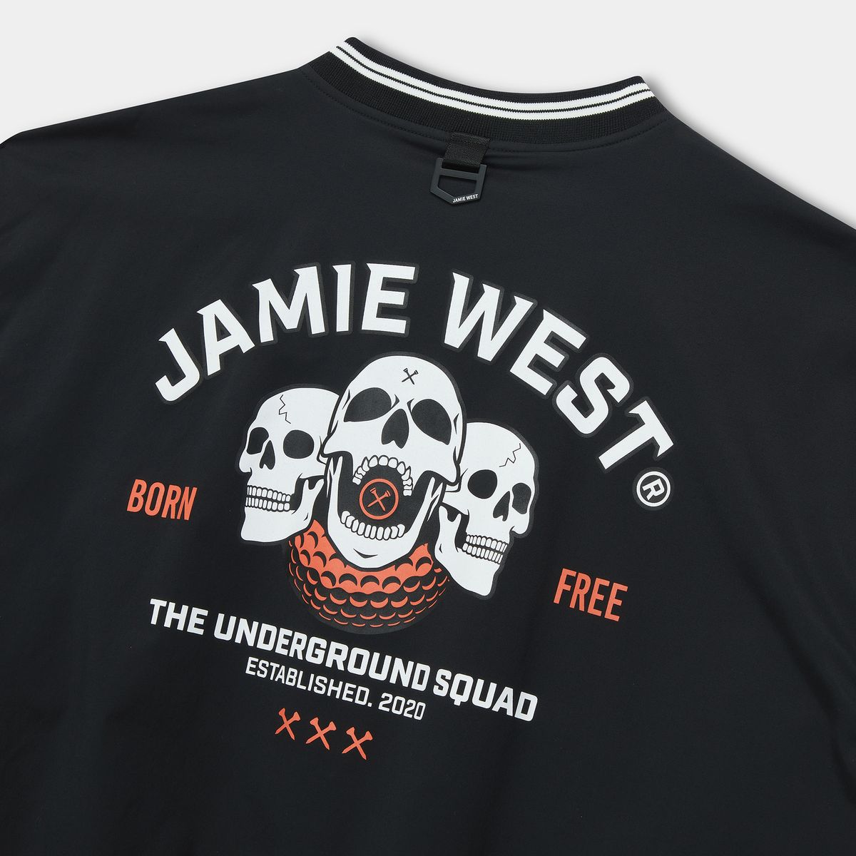 제이미웨스트(JAMIE WEST) 스쿼드 V넥 우븐 풀오버 (블랙)