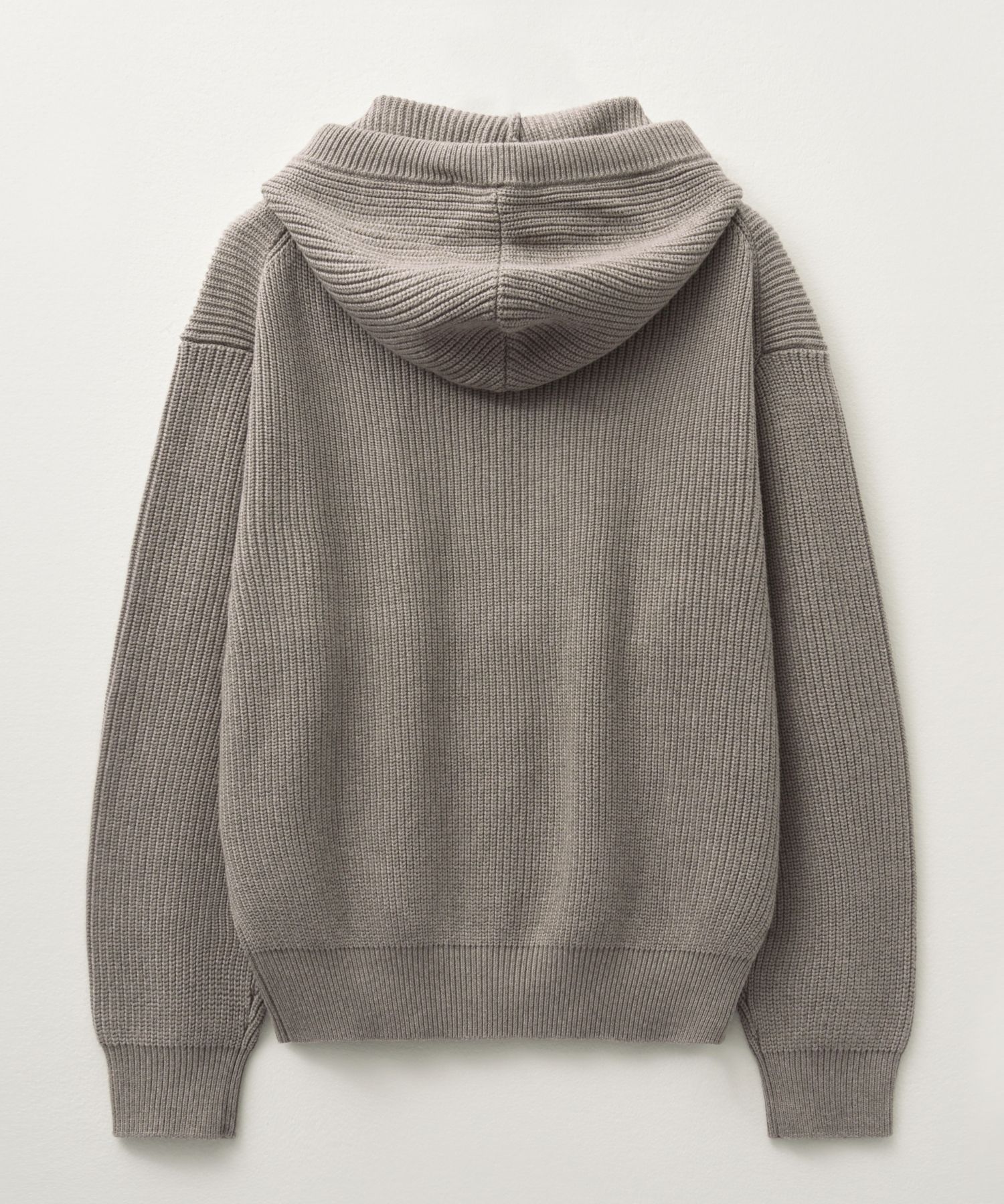 MUSINSA | SATUR Applique Logo Cashmere Blend Hooded Knit