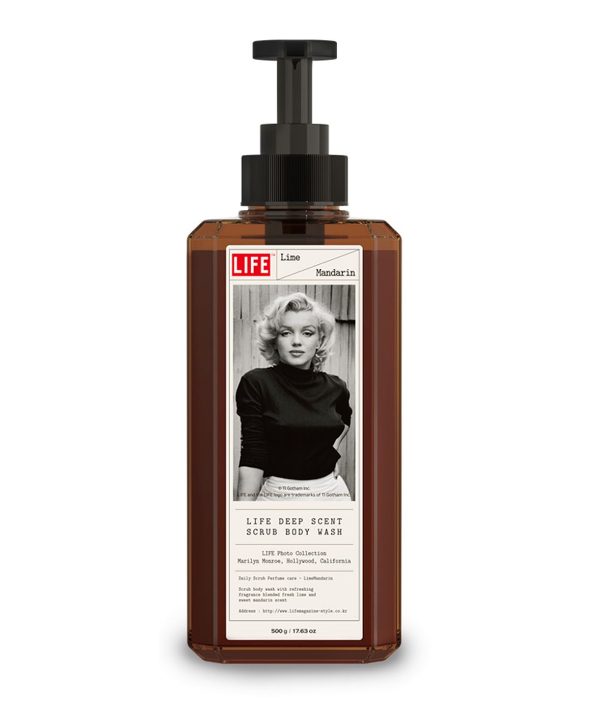 라이프(LIFE) USA 딥센트 스크럽 바디워시 라임만다린 Marilyn Monroe 500ml