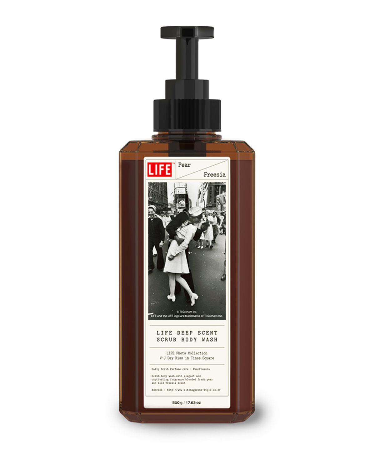 라이프(LIFE) USA 딥센트 스크럽 바디워시 페어프리지아 Kiss in Times Square 500ml