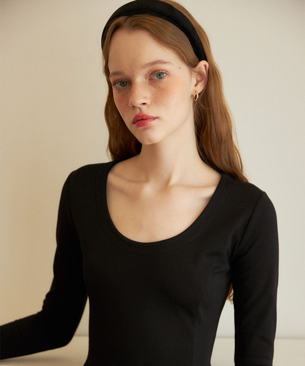 살롱 드 욘(SALON DE YOHN) Basic Ballet Core Dress_ Black