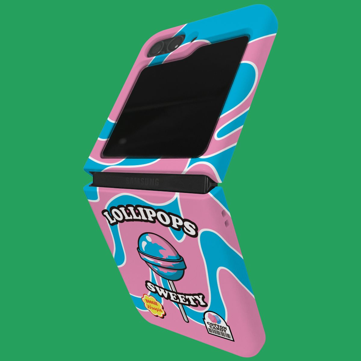 부기우기(BOOGIE WOOGIE) Z플립 슬림하드 케이스 - 롤리팝 코튼캔디(Lolipops CottonCandy)