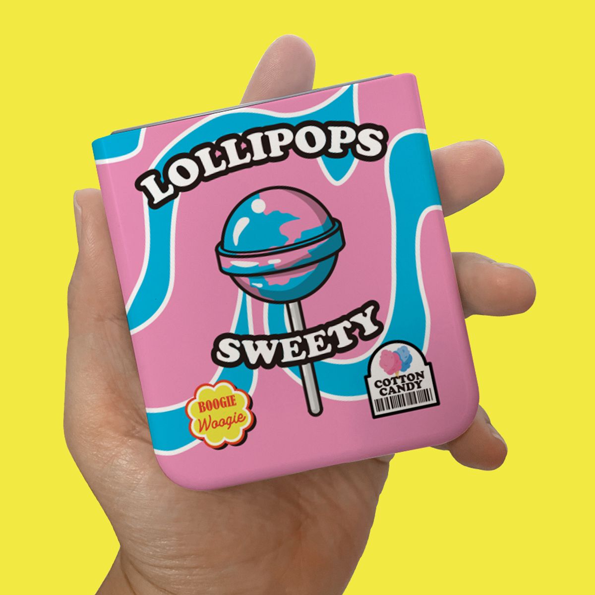 부기우기(BOOGIE WOOGIE) Z플립 슬림하드 케이스 - 롤리팝 코튼캔디(Lolipops CottonCandy)