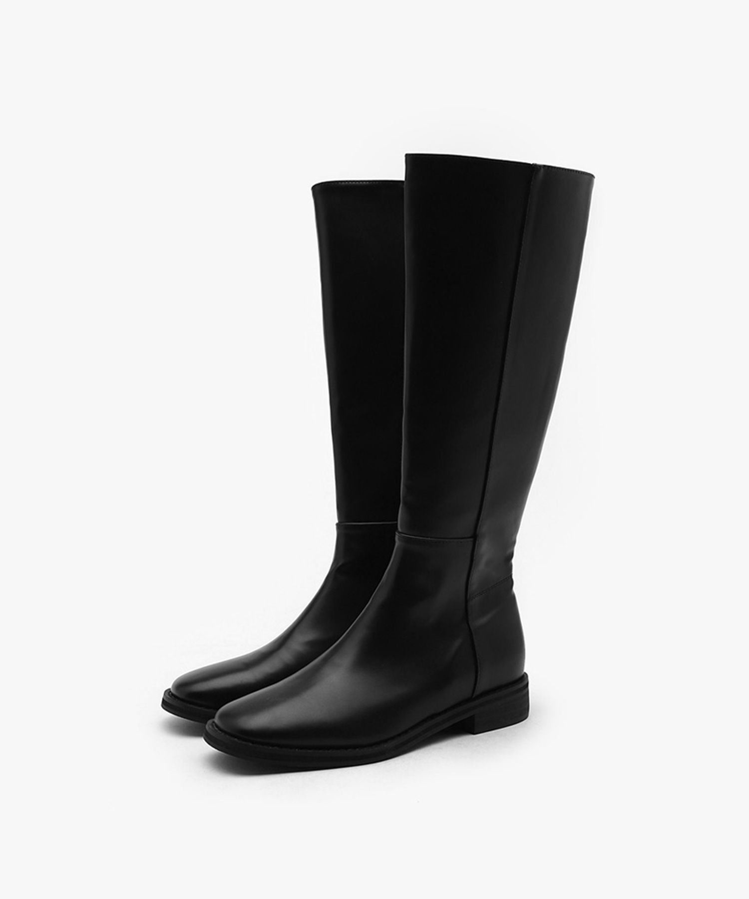 MUSINSA | SAPPUN Ellui Square Long boots (3cm)