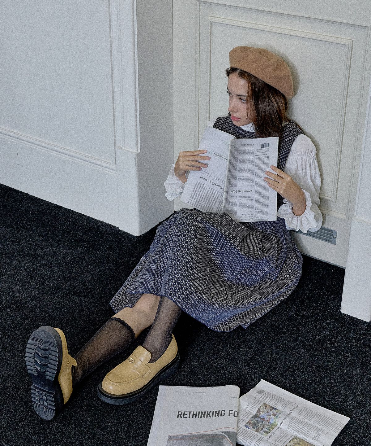 슈하이(SHOEHI) 아이브 로퍼 무신사 에디션 L2526_버터