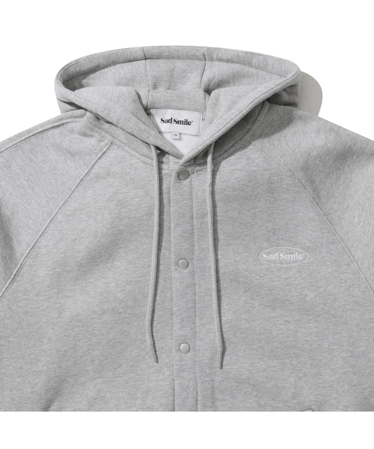 커스텀멜로우(CUSTOMELLOW) sadsmile fluff button hoodie CQTAW23521GYX - 사이즈 ...