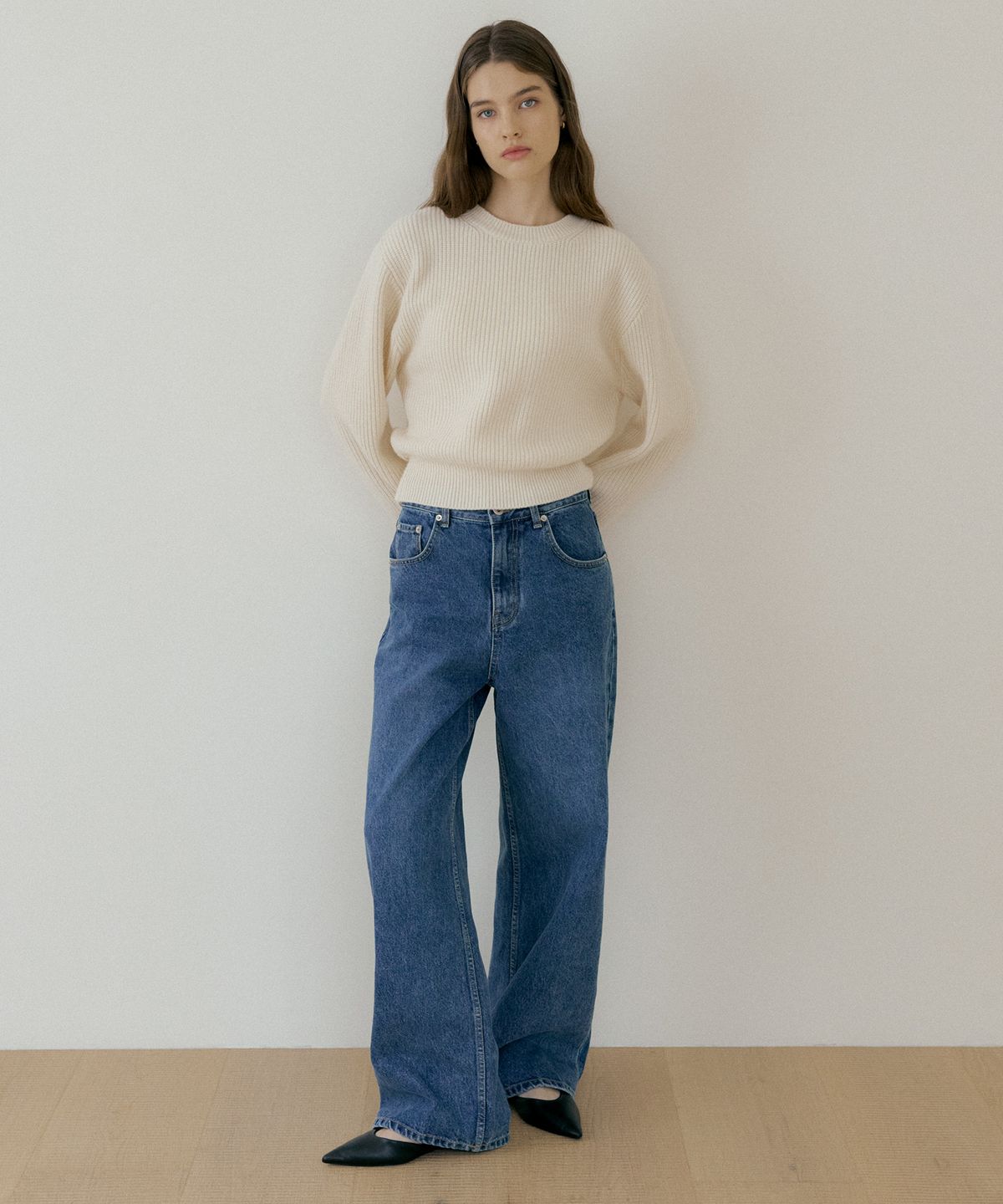 더페니(THE PENNY) LOW WIDE DENIM - Indigo