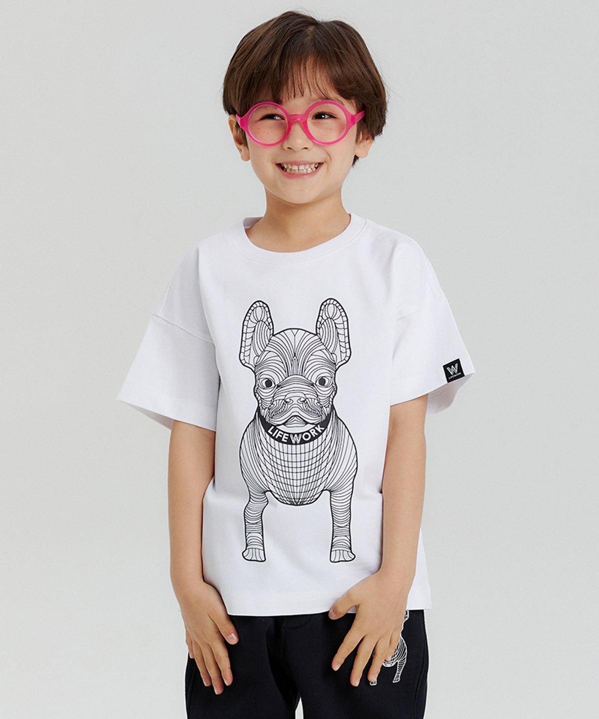 라이프워크 키즈(LIFEWORK KIDS) 키즈) 빅라독 반팔 티셔츠