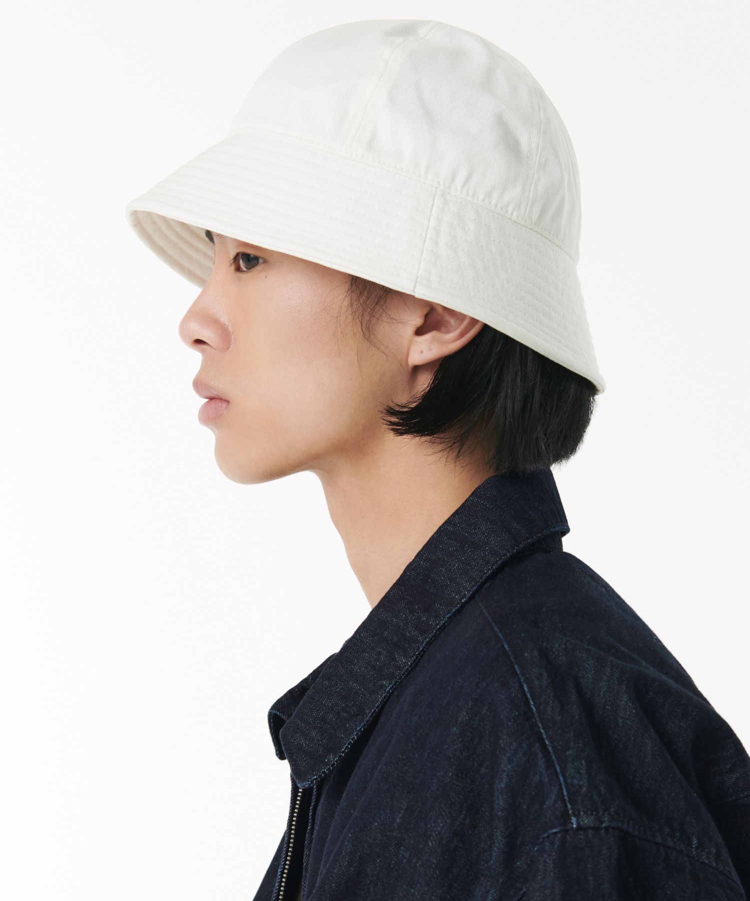 MUSINSA MUSINSA STANDARD Oversized Cotton Round Bucket Hat [Cream]