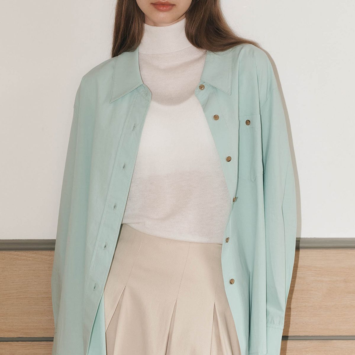 웬스데이딜라잇(WEDNESDAY DELIGHT) WD_Pure cotton shirt_MINT