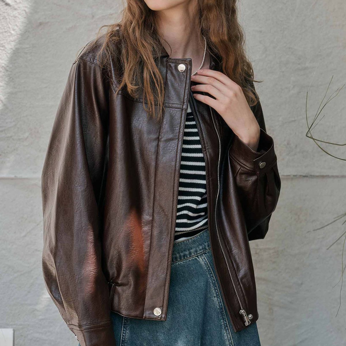 웬스데이딜라잇(WEDNESDAY DELIGHT) WD_Vintage leather jacket