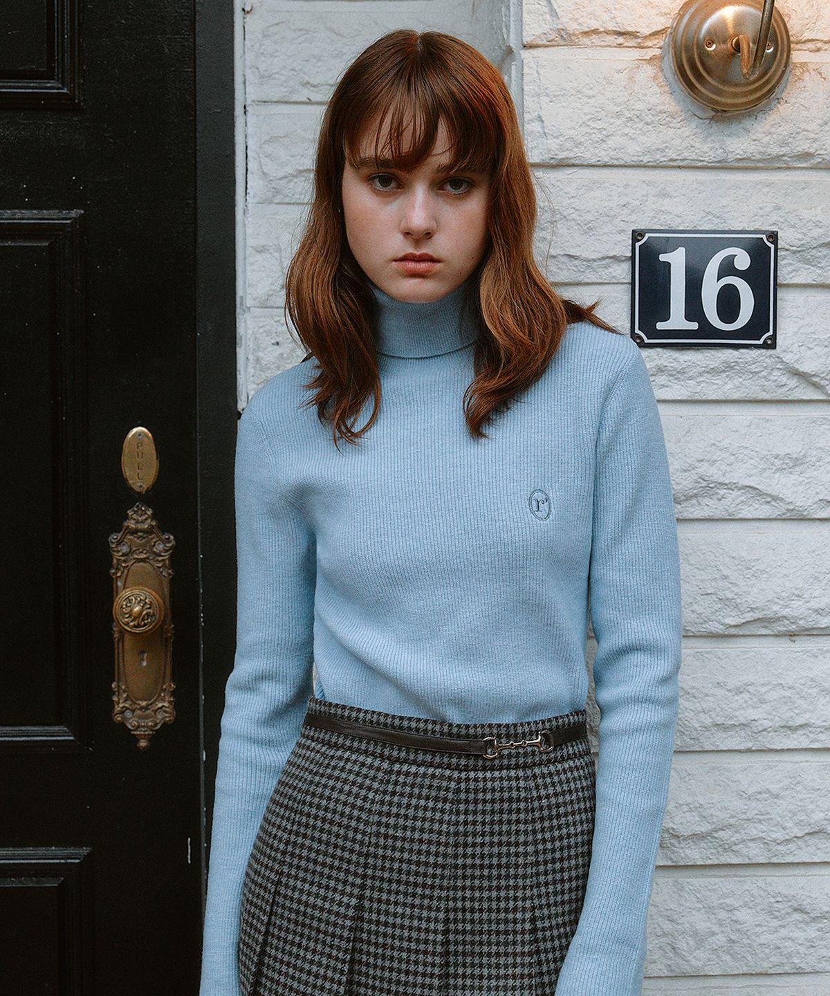 로라로라(ROLAROLA) TURTLE NECK PULLOVER SKY
