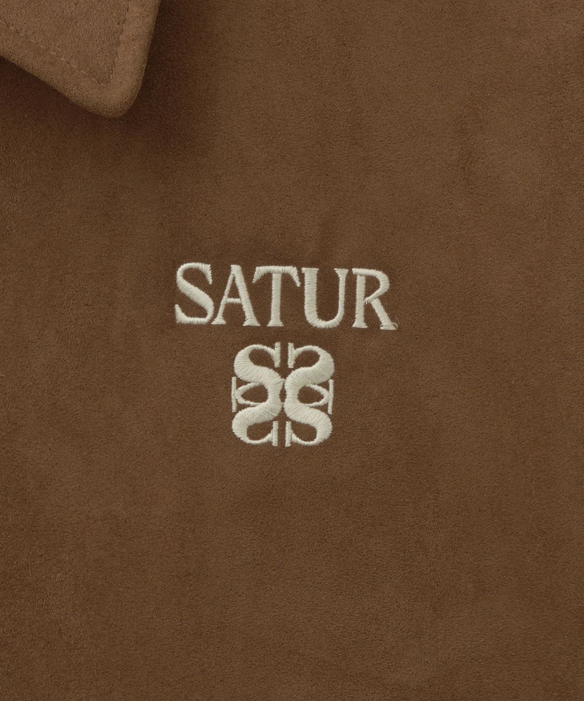 세터(SATUR) 테오 폭스 스웨이드 숏 자켓 브라운