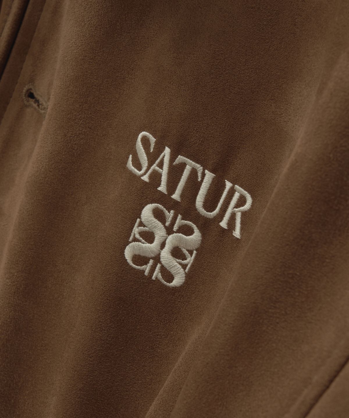 세터(SATUR) 테오 폭스 스웨이드 숏 자켓 브라운