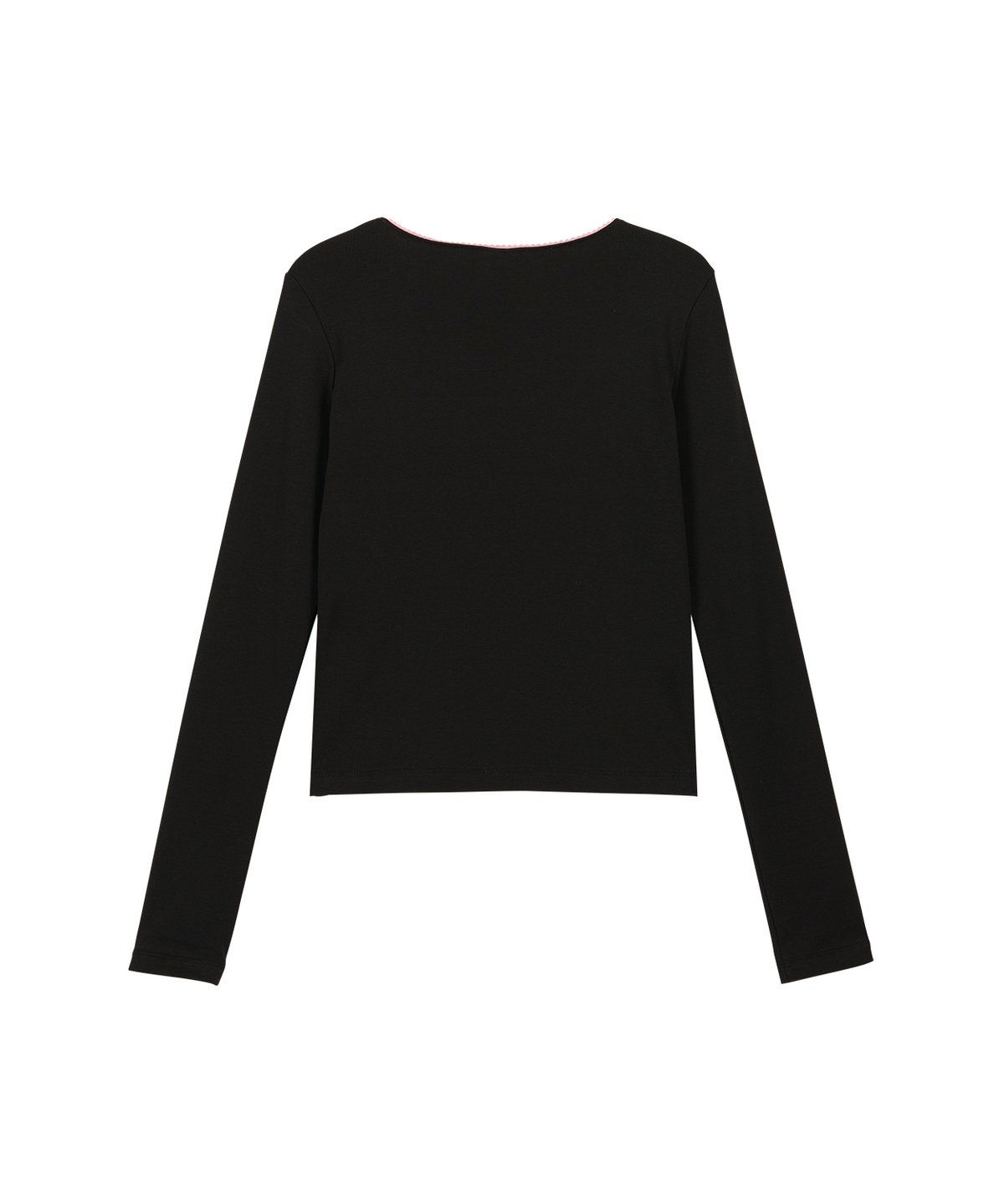 잇자바이브(ITZAVIBE) CAT BLESS RIBBON LONG SLEEVE - BLACK