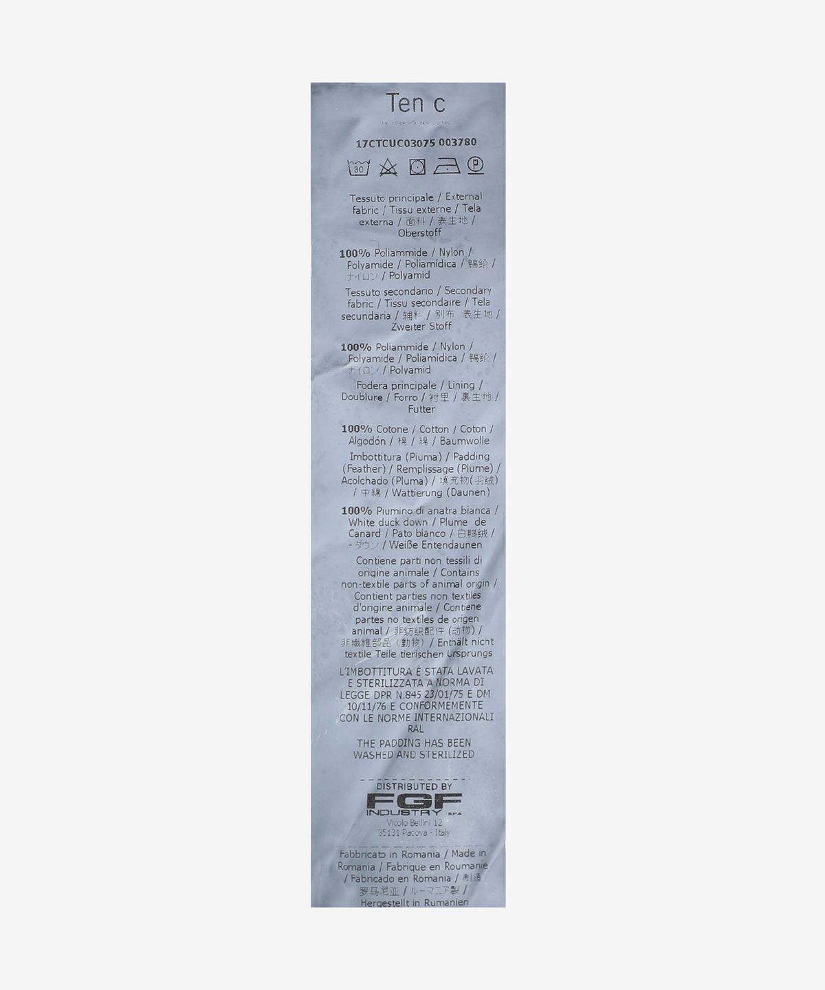 텐씨(TEN-C) [무신사 한정] 아틱 다운 파카 (투웨이) - 블랙 / 17CTCUC03075V2999
