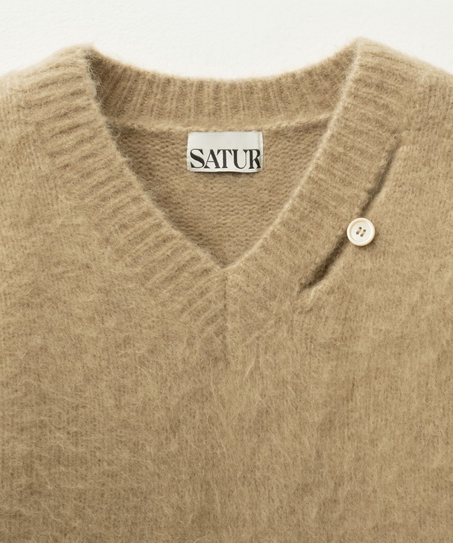 ★人気★【SATUR】★Essen Two Tone Mohair Pullover Kni.t★ MUSINSA | SATUR Essen Two Tone Mohair Pullover Knit Heritage