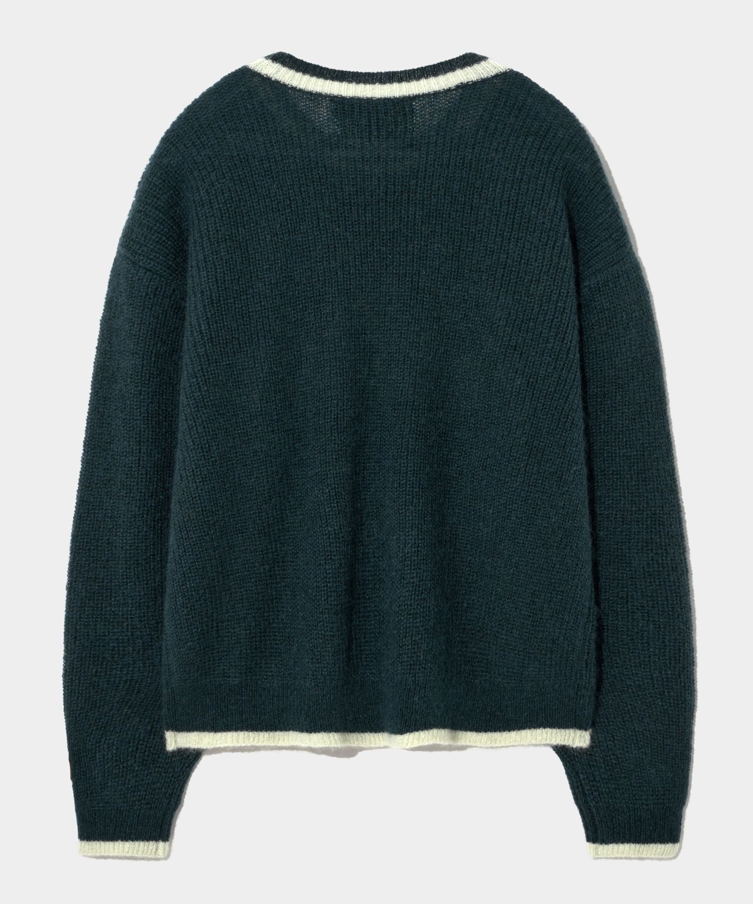 ニット・セーター SATUR Round neck mohair logo knit heritage green SA23FWMK06G MUSINSA公式 | SATUR Round neck mohair logo knit heritage green
