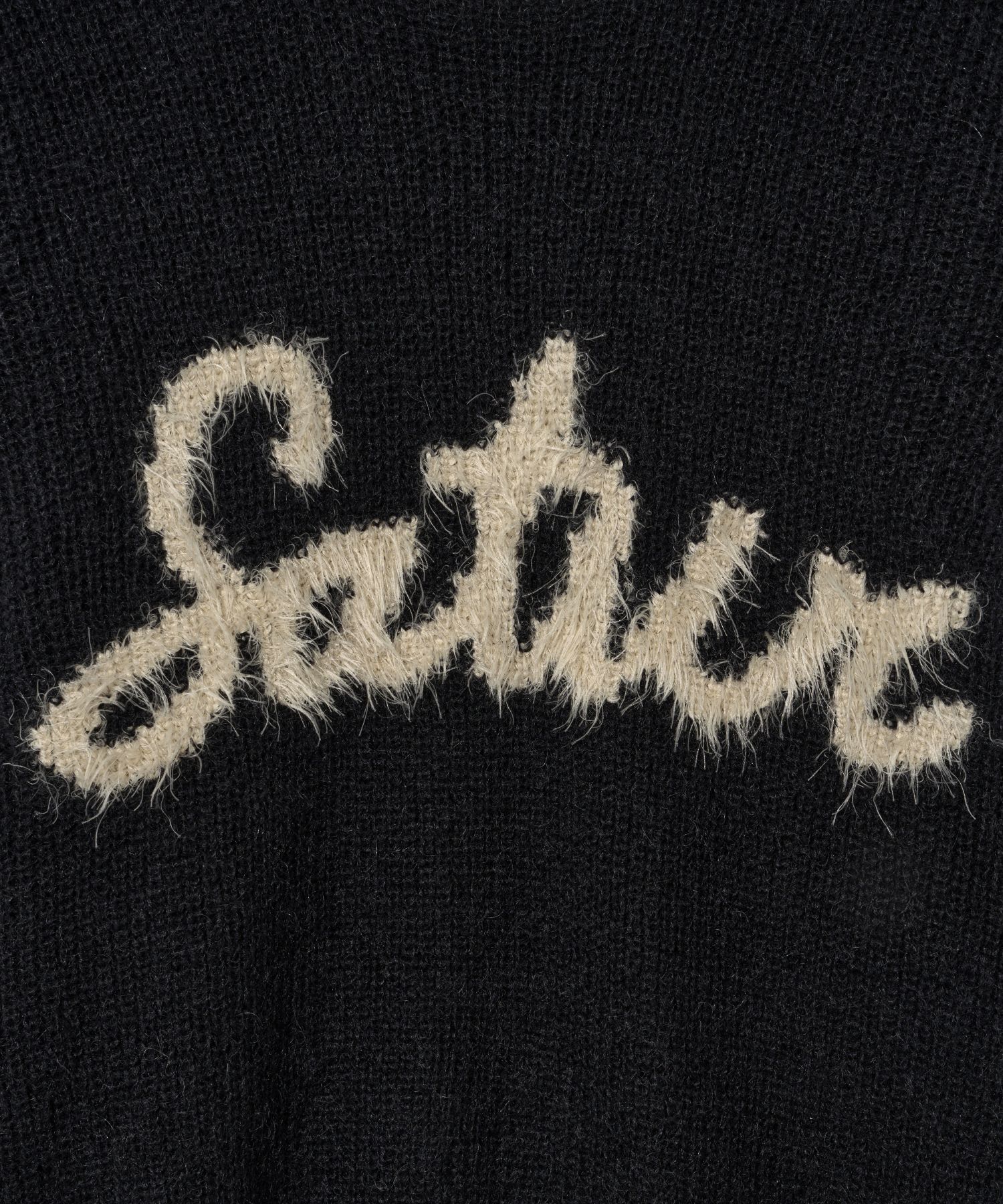 ニット・セーター SATUR Round neck mohair logo knit resort ivory SA23FWMK06IV MUSINSA | SATUR Round neck mohair logo knit resort ivory