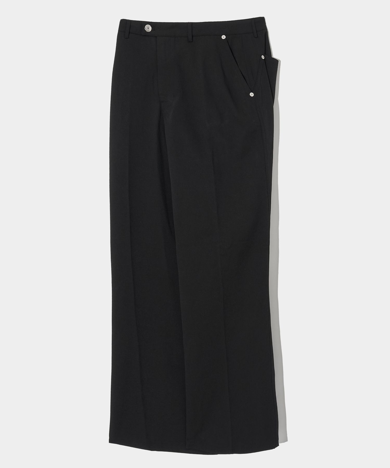 MUSINSA | SATUR Core wide chino pants classic black