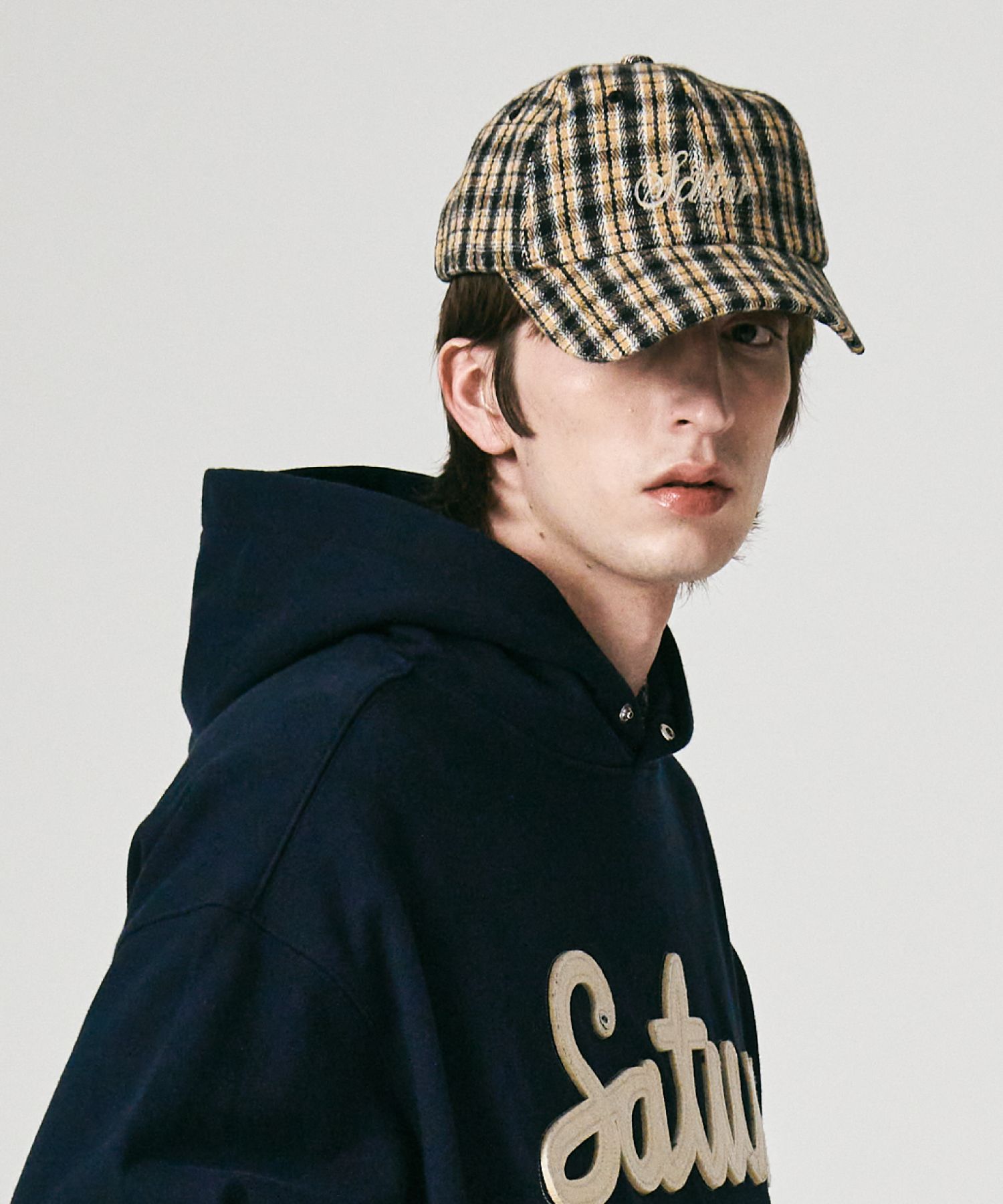 ★SATUR★Classic Logo Plaid Ball Cap★ボール キャップ★ ☆SATUR☆Classic Logo Plaid Ball Cap☆ボール キャップ☆