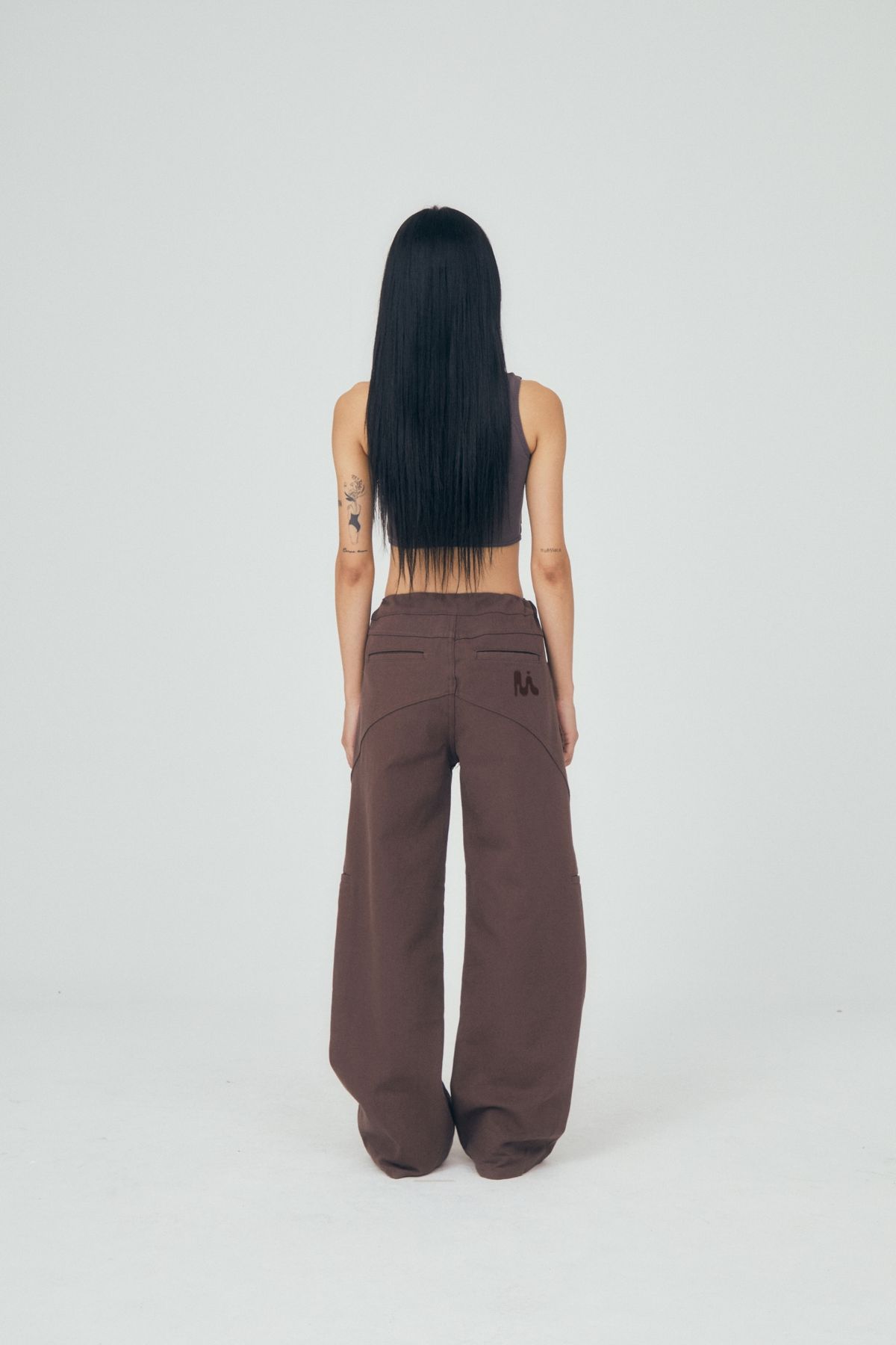 미와이후(MIYHOO) 11 CURVE JEANS ( BROWN )