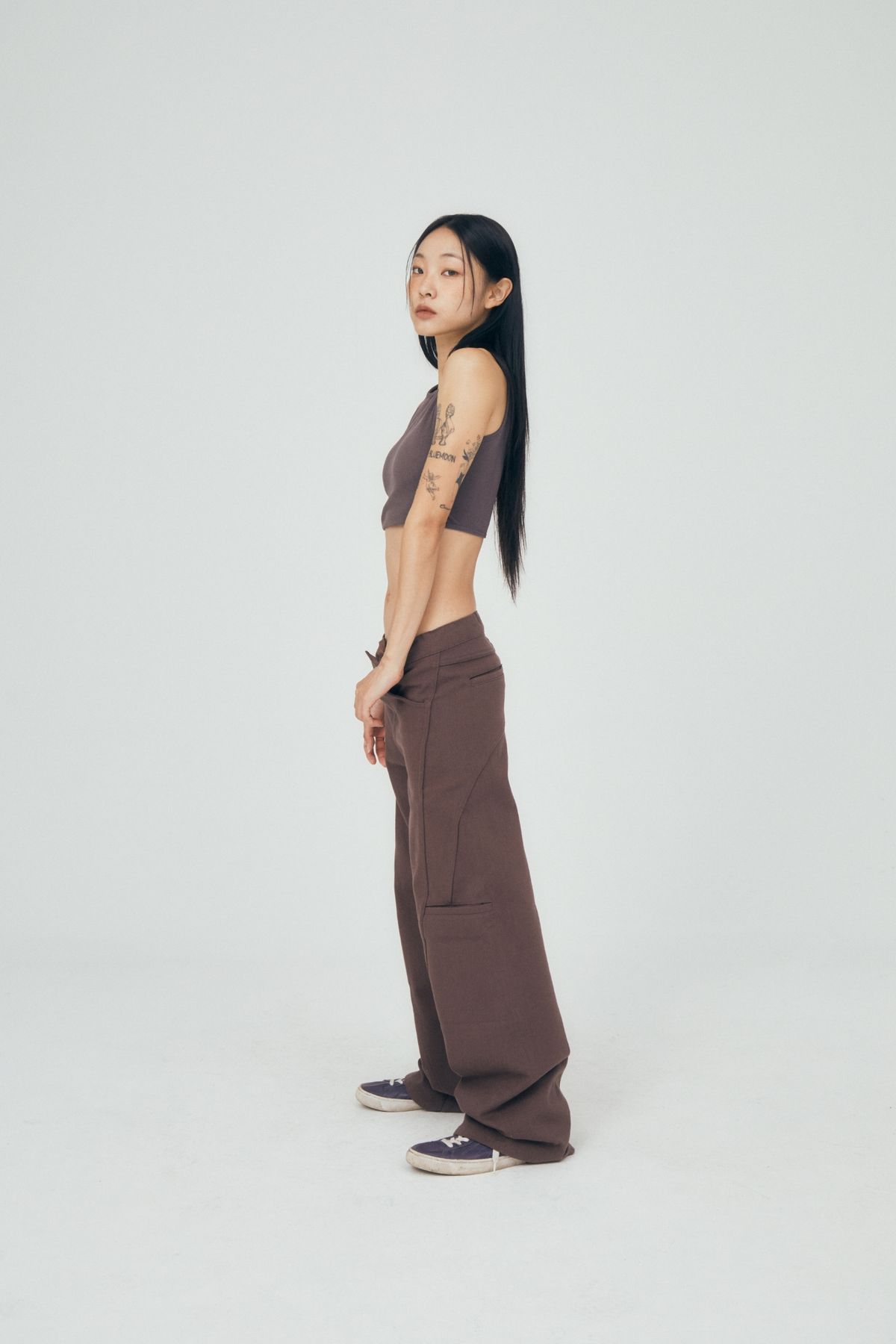 미와이후(MIYHOO) 11 CURVE JEANS ( BROWN )