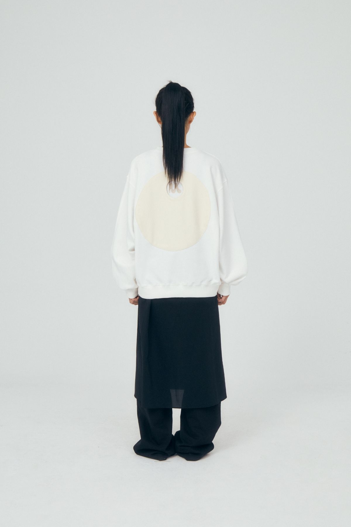 미와이후(MIYHOO) BACK POCKET SWEAT SHIRTS ( IVORY )