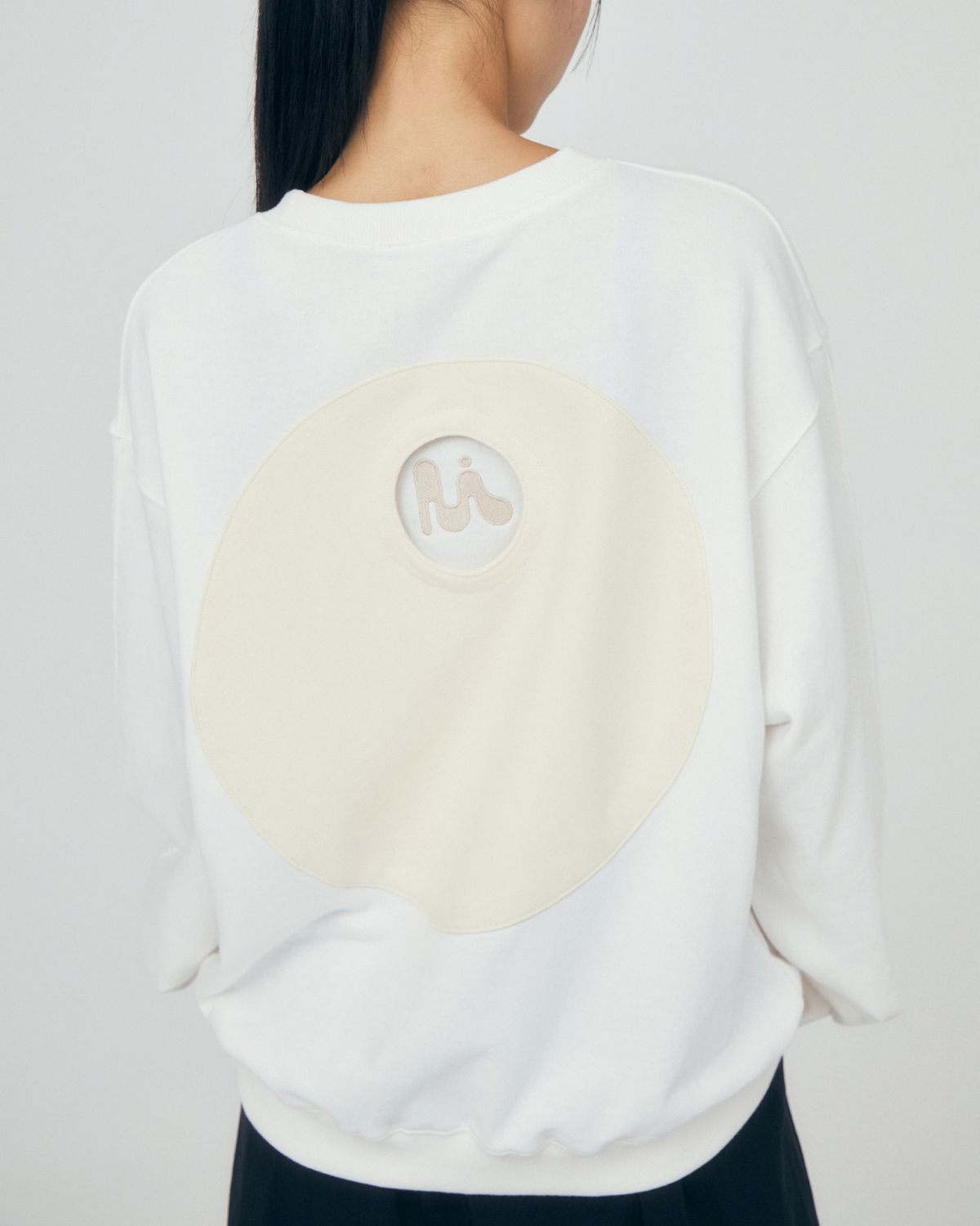 미와이후(MIYHOO) BACK POCKET SWEAT SHIRTS ( IVORY )