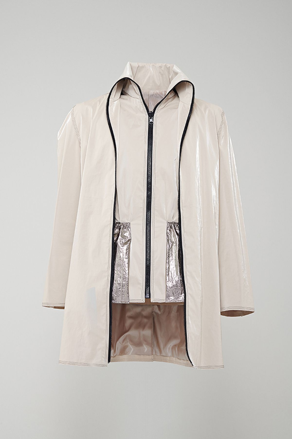 발로렌(VALOREN) Single Zipper Technical Coat