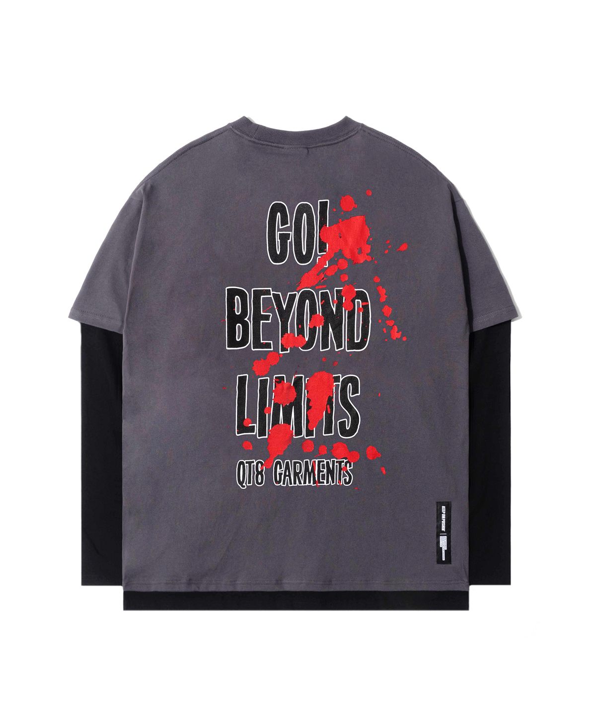 큐티에잇 가먼츠(QT8 GARMENTS) GB GBL Layered Tee (Charcoal)