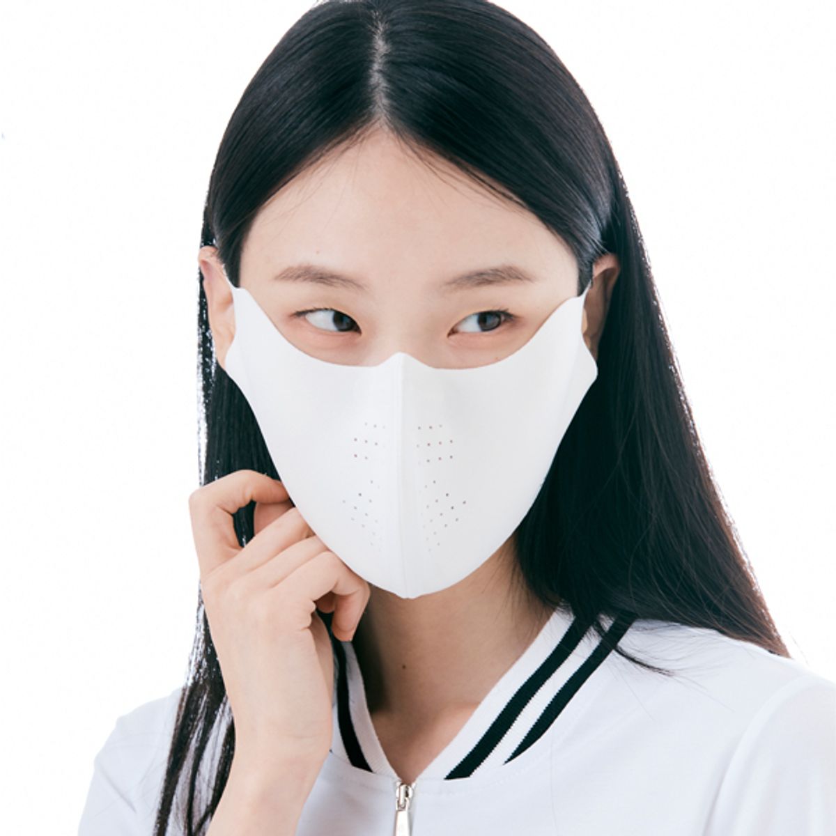 어베이브(AVAVE) 페이스가드 자외선차단 스포츠 골프 마스크 화이트 햇빛가리개 파크골프 스포츠 자전거 등산 러닝 마스크