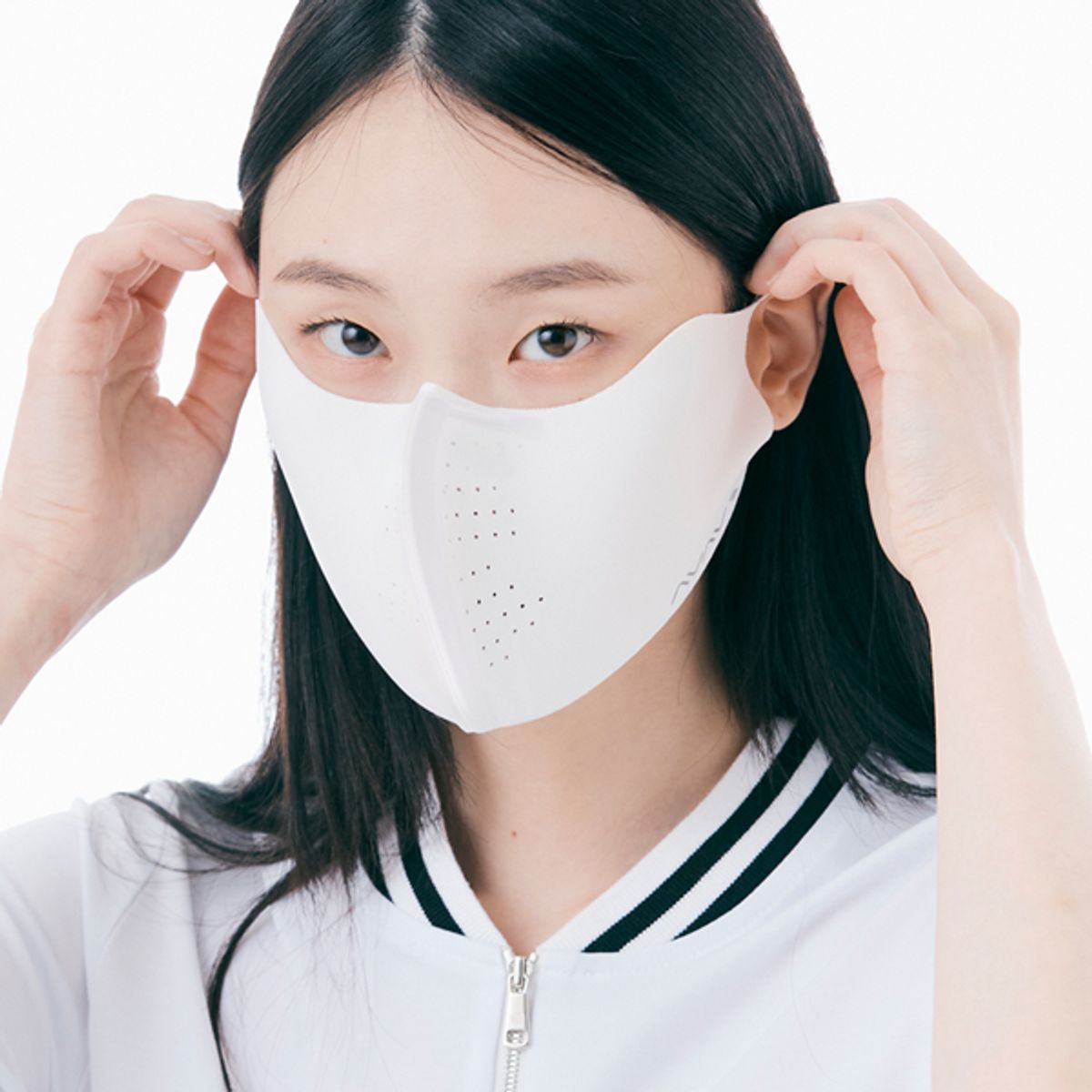 어베이브(AVAVE) 라이트벤트 자외선차단 스포츠 골프 마스크 화이트 햇빛가리개 파크골프 스포츠 자전거 등산 러닝 마스크