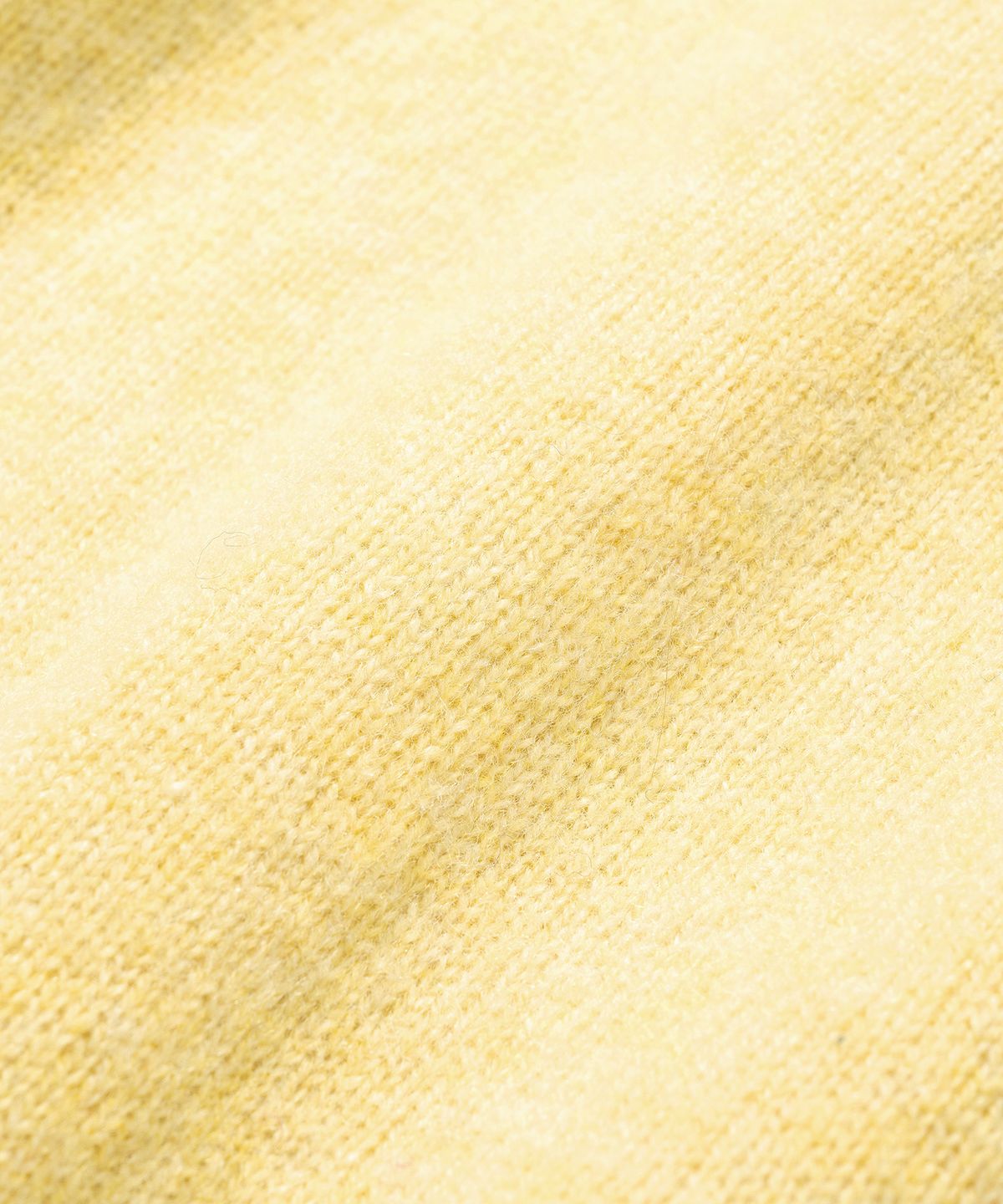 니티드(KNITTED) 쉐기독 울 100 라운드 가디건 YELLOW