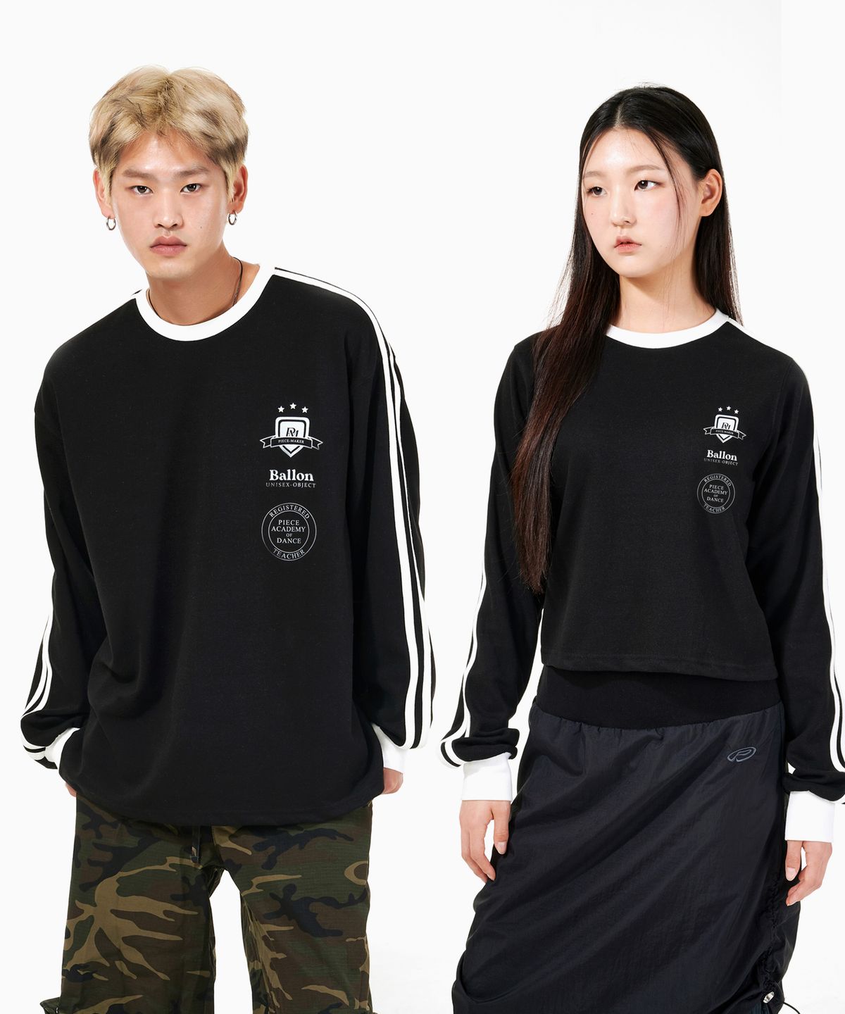피스메이커(PIECE MAKER) TEAM TRACK JERSEY LS (BLACK) (2TYPE)