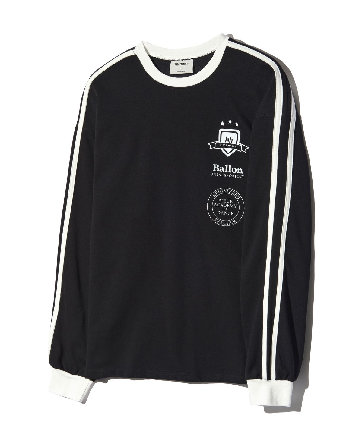 피스메이커(PIECE MAKER) TEAM TRACK JERSEY LS (BLACK) (2TYPE)