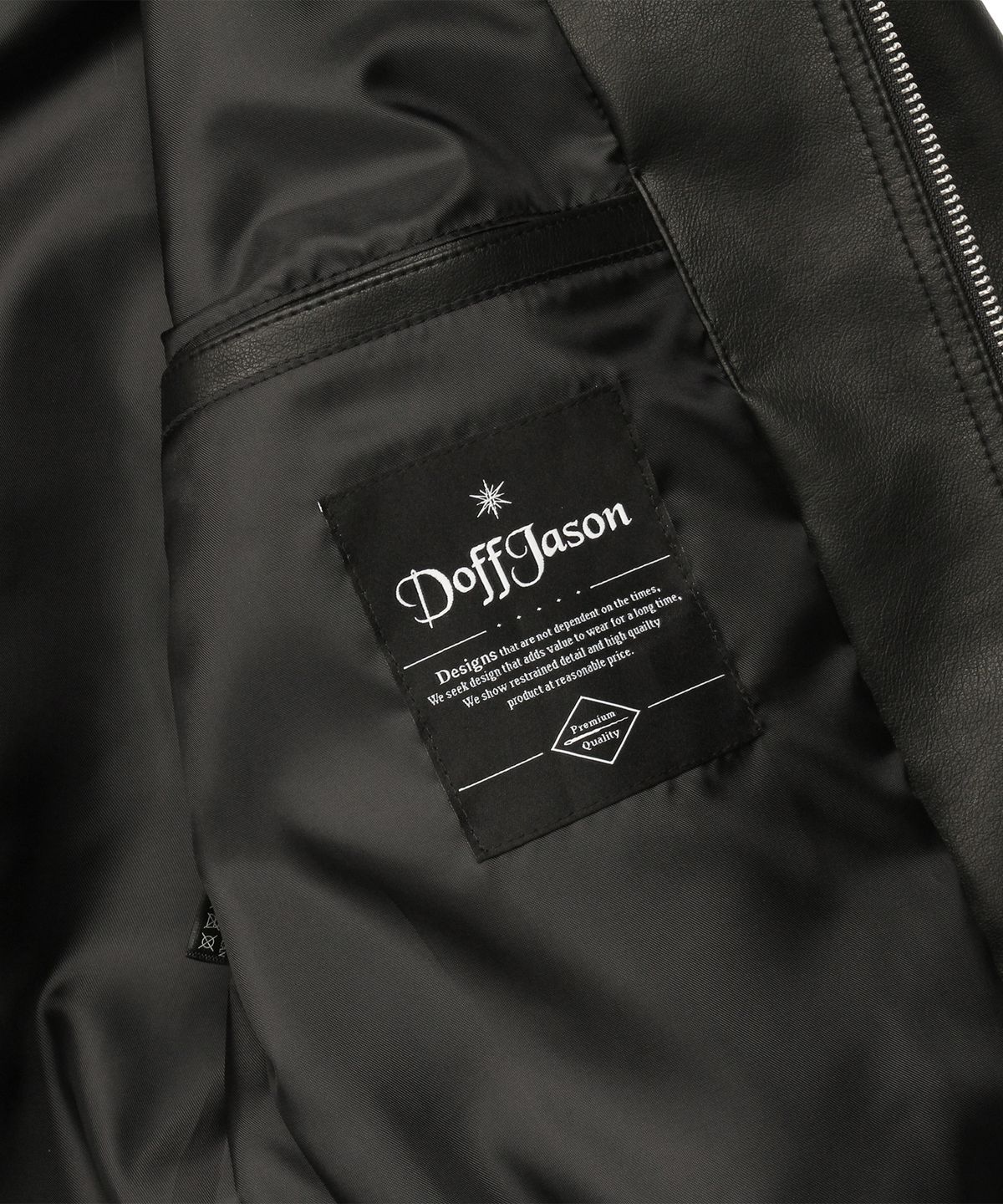 도프제이슨(DOFFJASON) 워싱레더 스트럭처드 보머