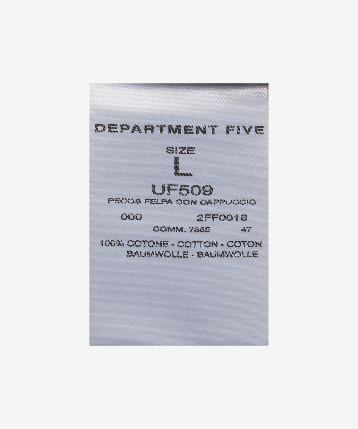 디파트먼트 파이브(DEPARTMENT FIVE) 로고 프린트 후드 - 로사 / UF5092FF0018507
