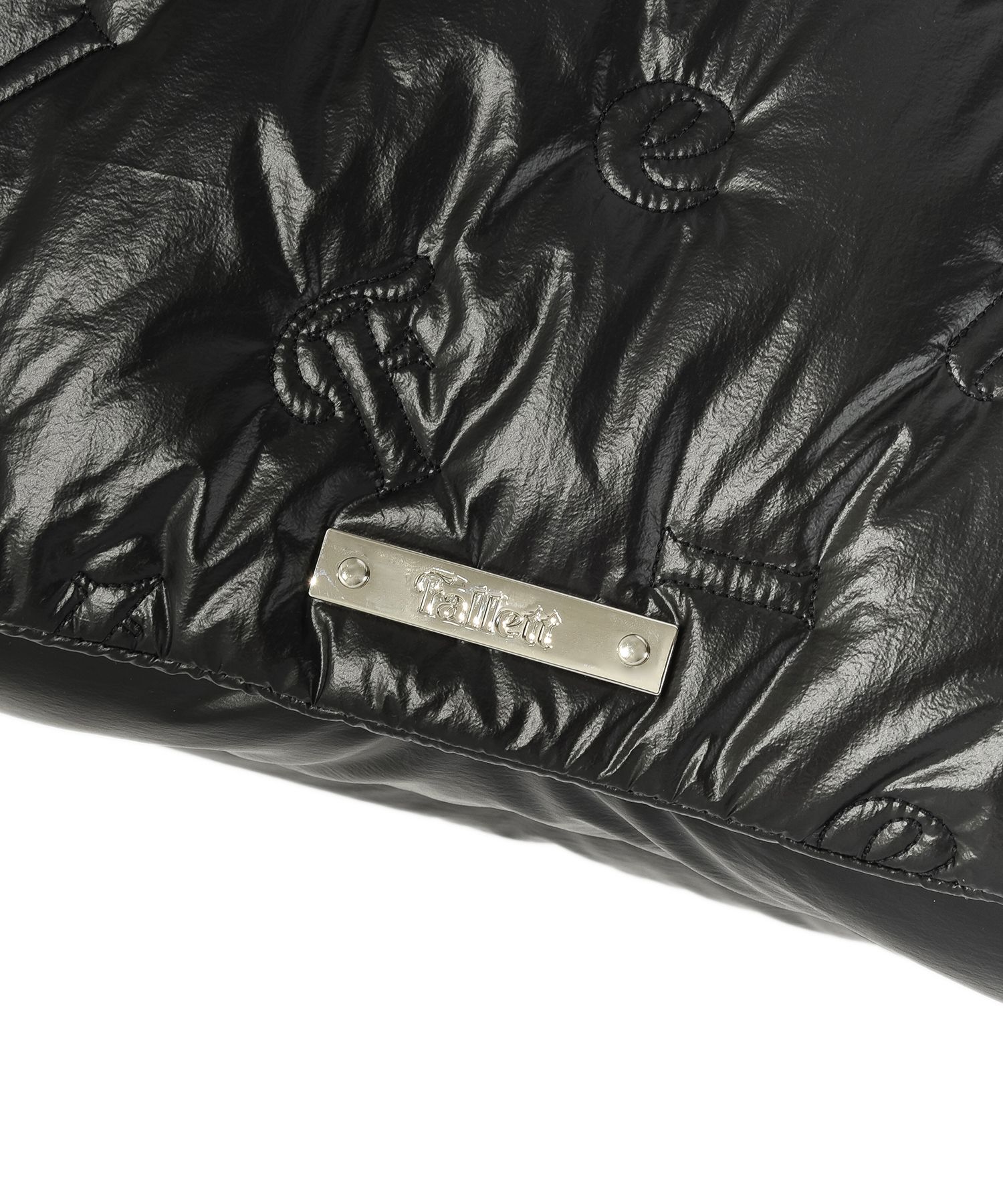 ★関税込★FALLETT★LETTERING QUILTING FLAP CROSS BAG★ MUSINSA | FALLETT Lettering Quilting Flap Cross Bag Black