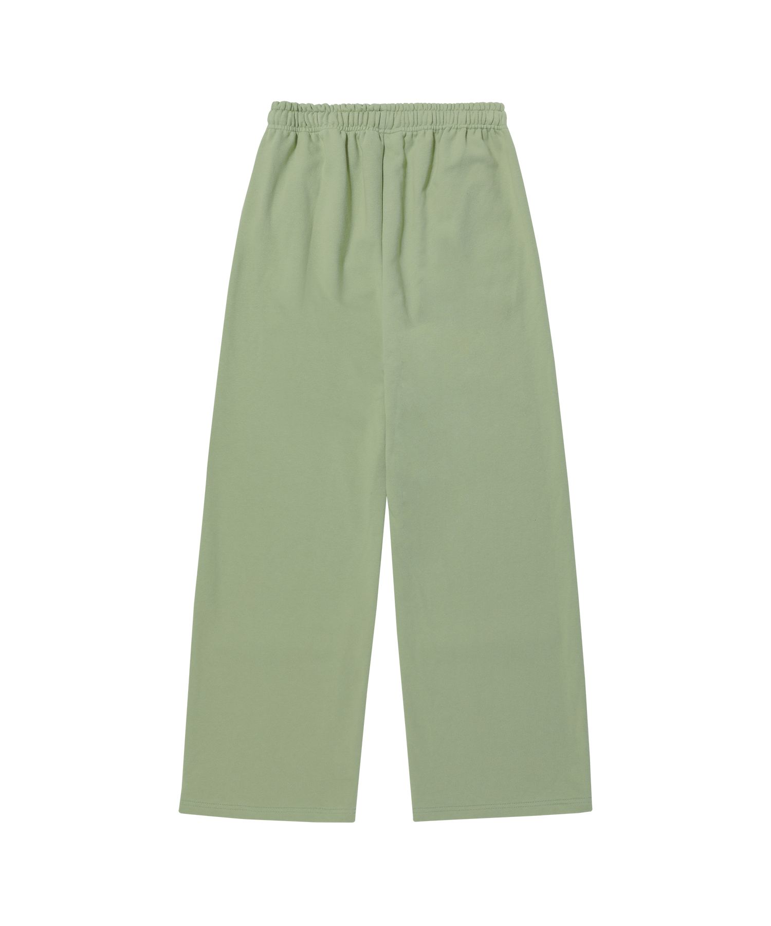 우알롱(WOOALONG) Signature relax wide pants - LIGHT GREEN