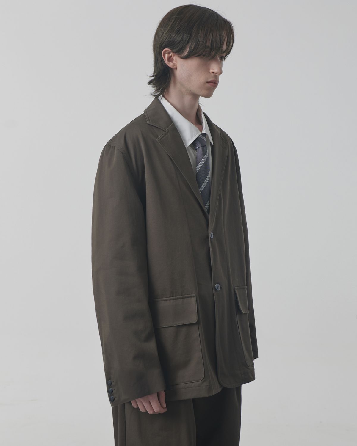 디미트리블랙(DIMITRI BLACK) (2024ver) 올시즌 데일리 블레이저 자켓_그레이